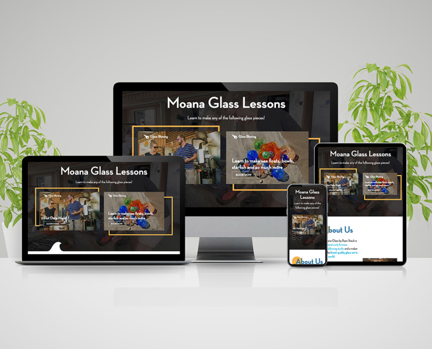 Moana Glass Blowing Website